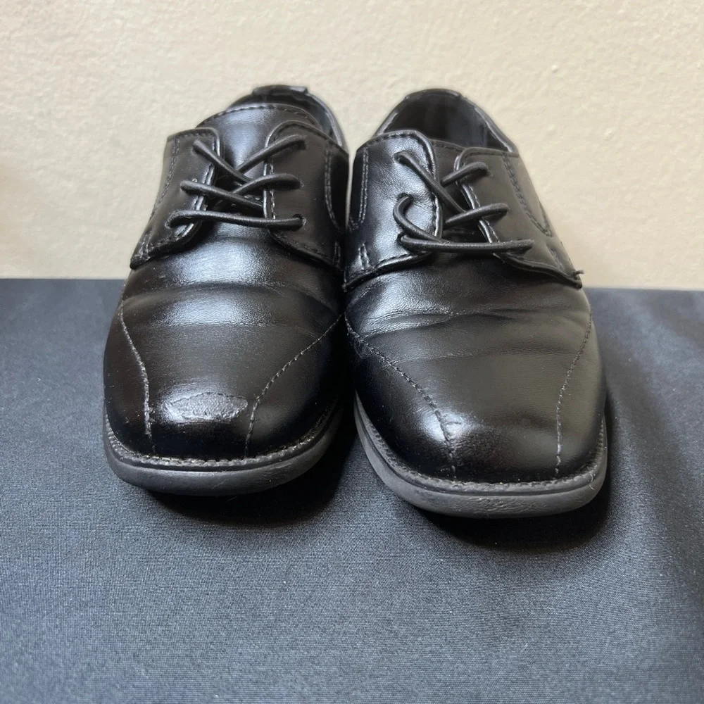 Cat& Jack Black Dress Shoes Toddler Boys 8 Casual Office School